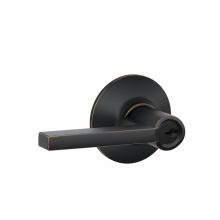 Schlage F51 V LAT 716 - Latitude Lever Keyed Entry Lock in Aged Bronze