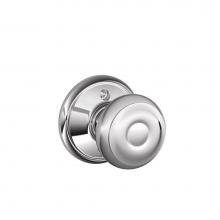 Schlage F170 GEO 625 - Georgian Knob Non-Turning Lock in Bright Chrome