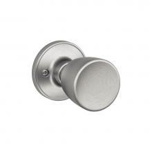 Schlage J170 BYR 630 - Byron Knob Non-Turning Lock in Satin Stainless Steel