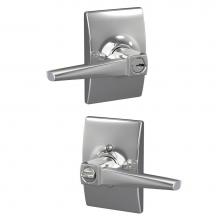 Schlage F51A ELR 625 CEN - Eller Lever with Century Trim Keyed Entry Lock in Bright Chrome