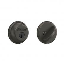 Schlage B60 530 - Single Cylinder Deadbolt in Black Stainless