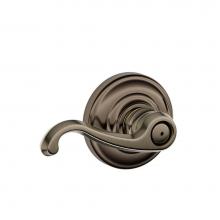 Schlage F40 CLT 620 AND - Callington Lever with Andover Trim Bed and Bath Lock in Antique Pewter