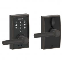 Schlage FE695 CEN 716 BRW - Touch Keyless Touchscreen Broadway Lever with Century Trim in Aged Bronze