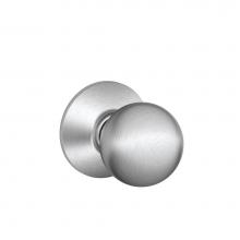 Schlage F10 ORB 626 - Orbit Knob Hall and Closet Lock in Satin Chrome