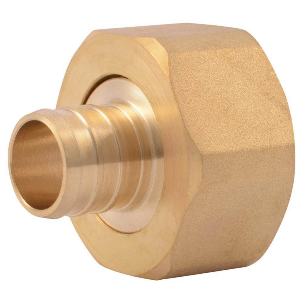 3/4'' X 1'' Npsm Brass Swivel Adapter, Lead Free