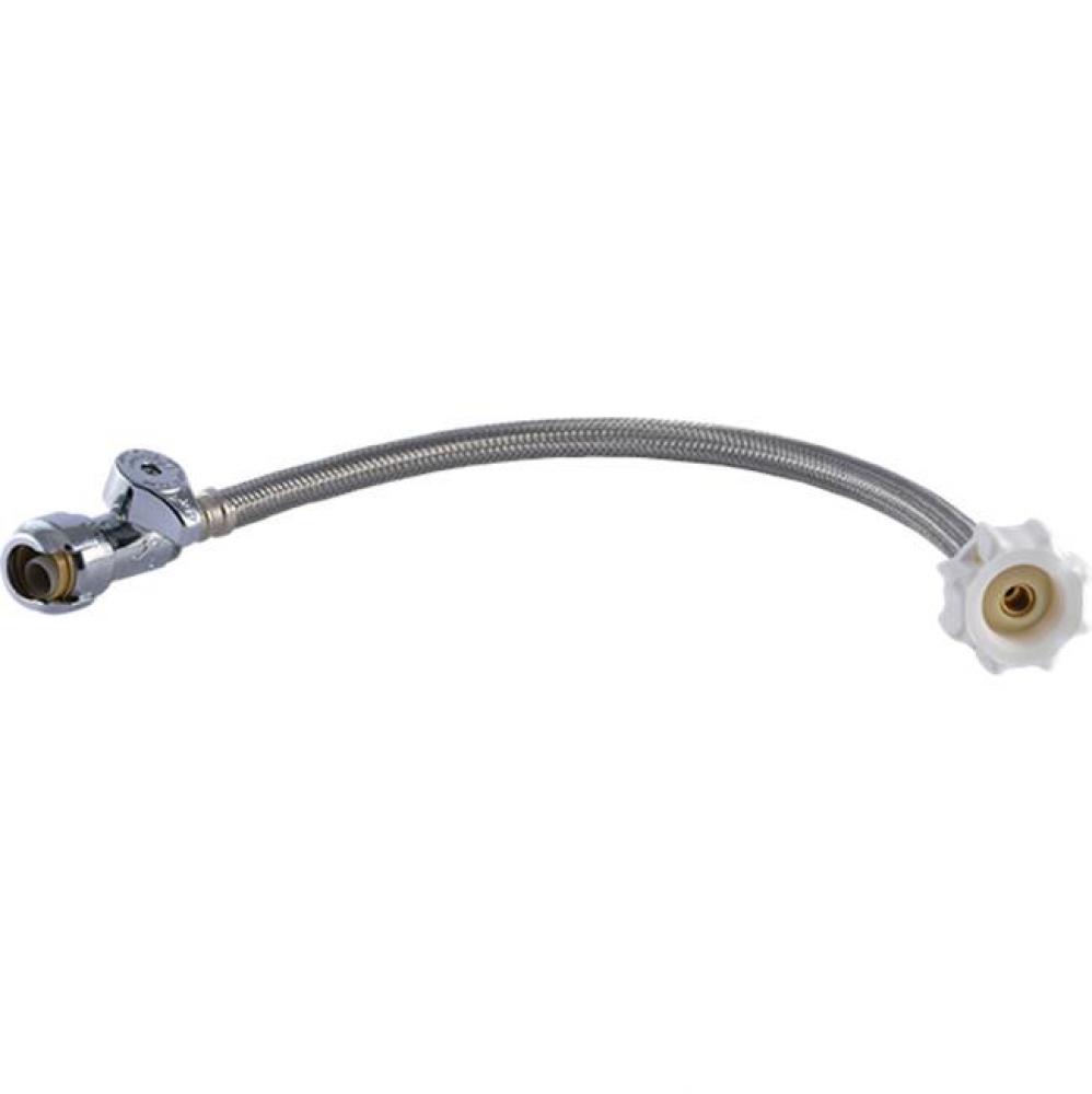 1/2 in. Straight Stop x 7/8 in. Ballcock Click Seal Toilet Connector x 16 in.