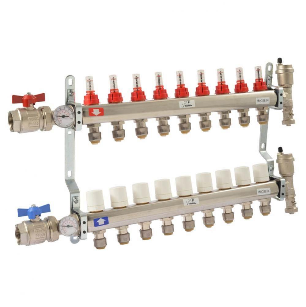 9 Loop Radiant Heating Manifold
