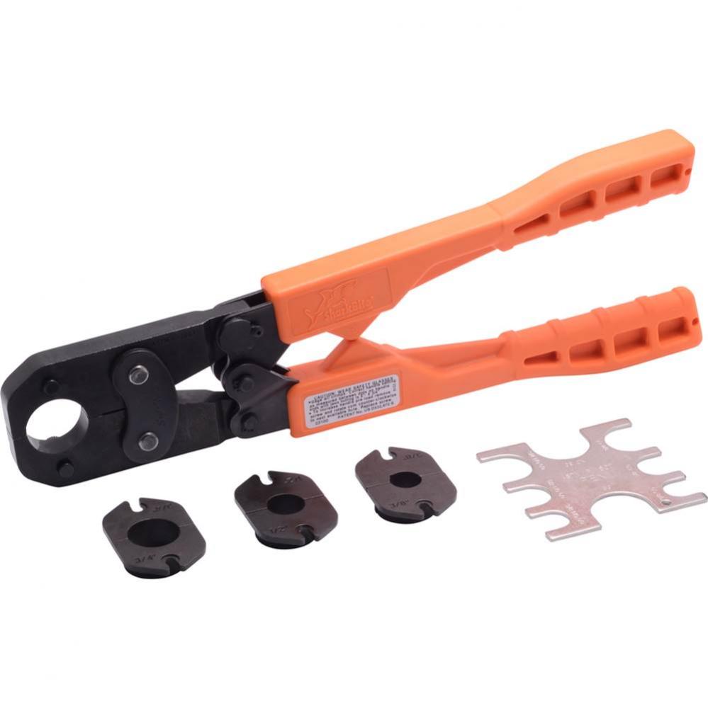 3/8'', 1/2'', 3/4'', 1'' Pex Crimp Ring Tool Kit