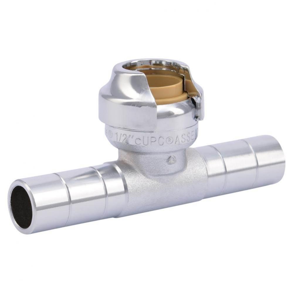 1/2'' Cts X 1/2'' Cts X 1/2'' Dual Tee Stop Valve Adapter