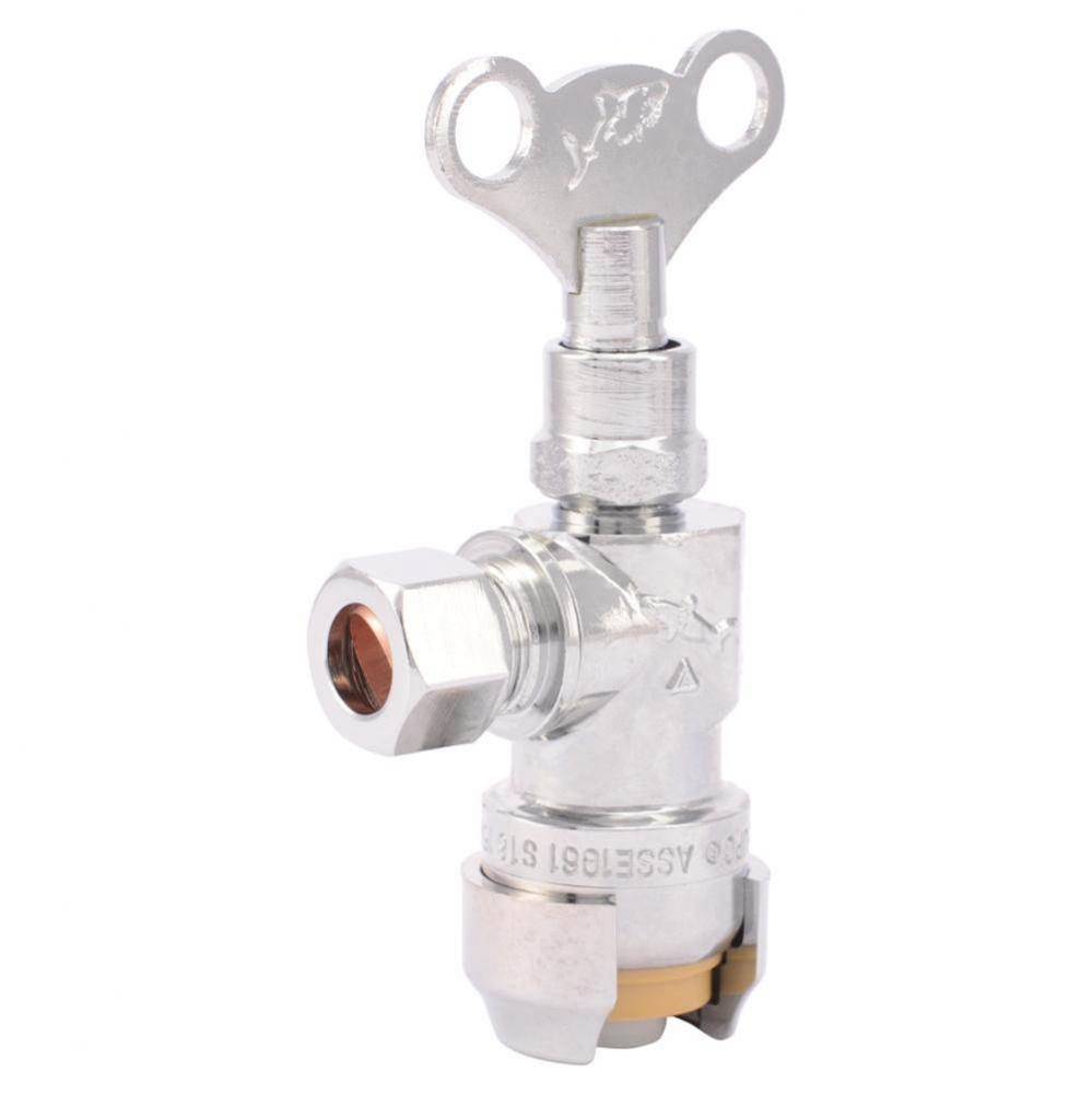 1/2'' X 3/8'' Compression Loose Key Angle Stop