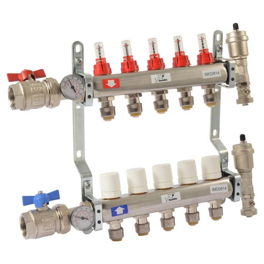 5 Loop Radiant Heating Manifold