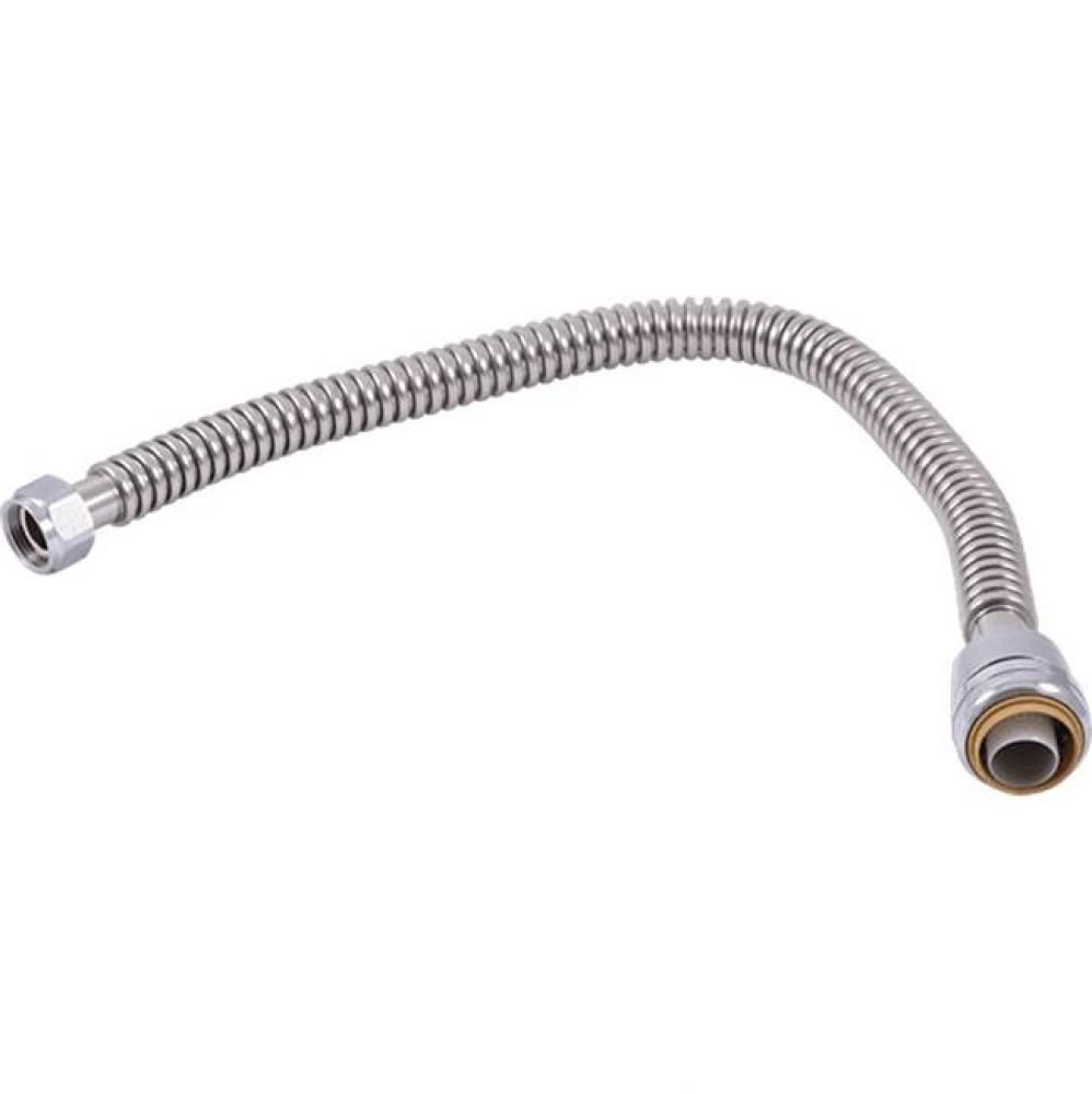 1'' X 3/4'' Fip, 24'' Stainless Steel Corrugated Water Heater Connec
