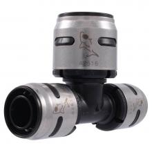 Sharkbite K413WP2 - Evopex Tee 3/4-In X 3/4-In X 1-In 2-Pack