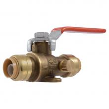 Sharkbite 24615-0000LF - 1/2'' X 1/2'' Quarter-Turn Ball Valve With Drain And Mounting Bracket
