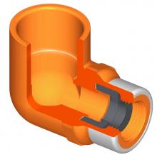 Spears 4207-101GSR - 3/4X1/2 CPVC GSKT SEAL 90 ELL SOCXSRNPSC