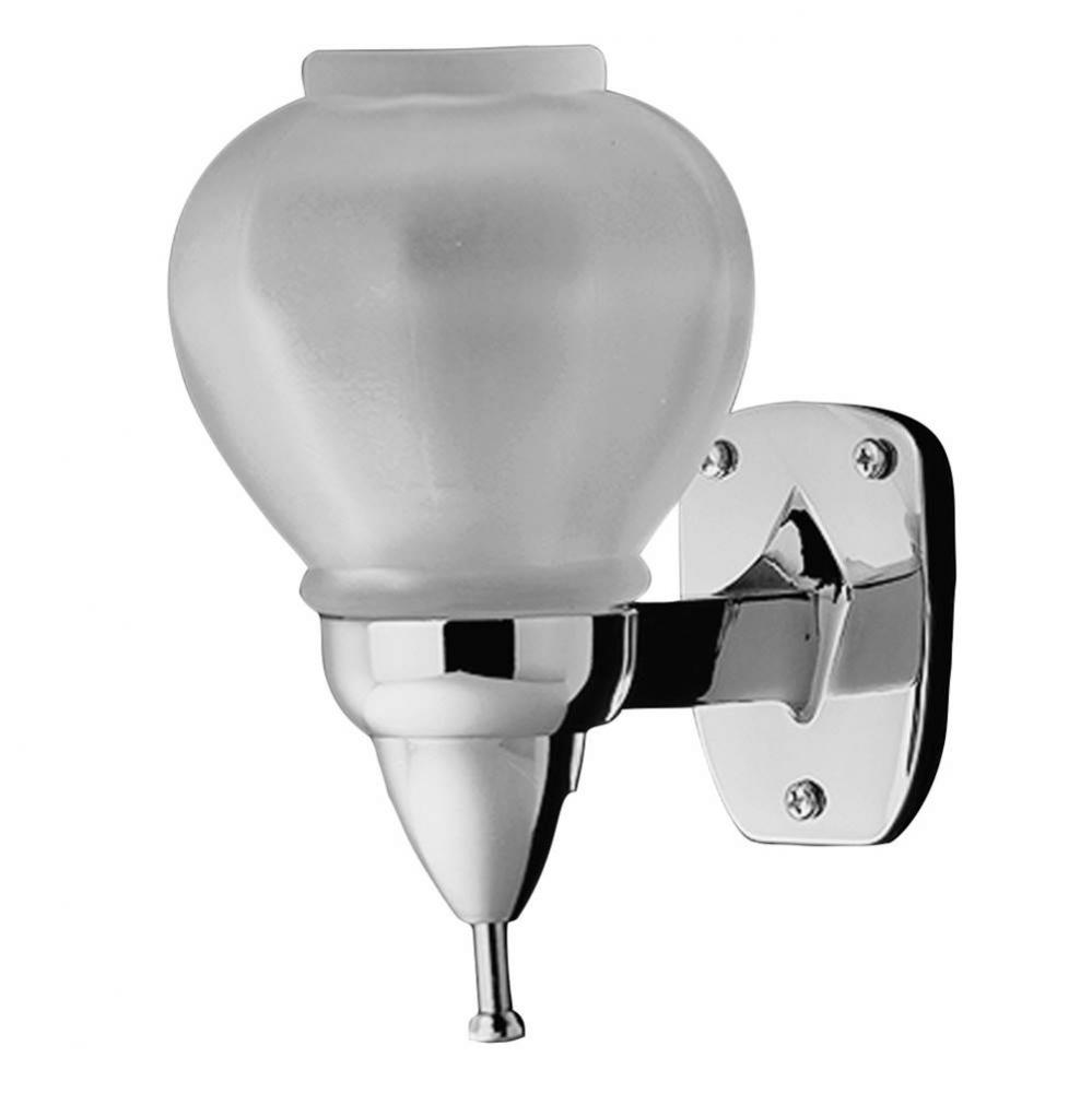 Surface Mount Liquid Soap Dispenser, Plated Zamac