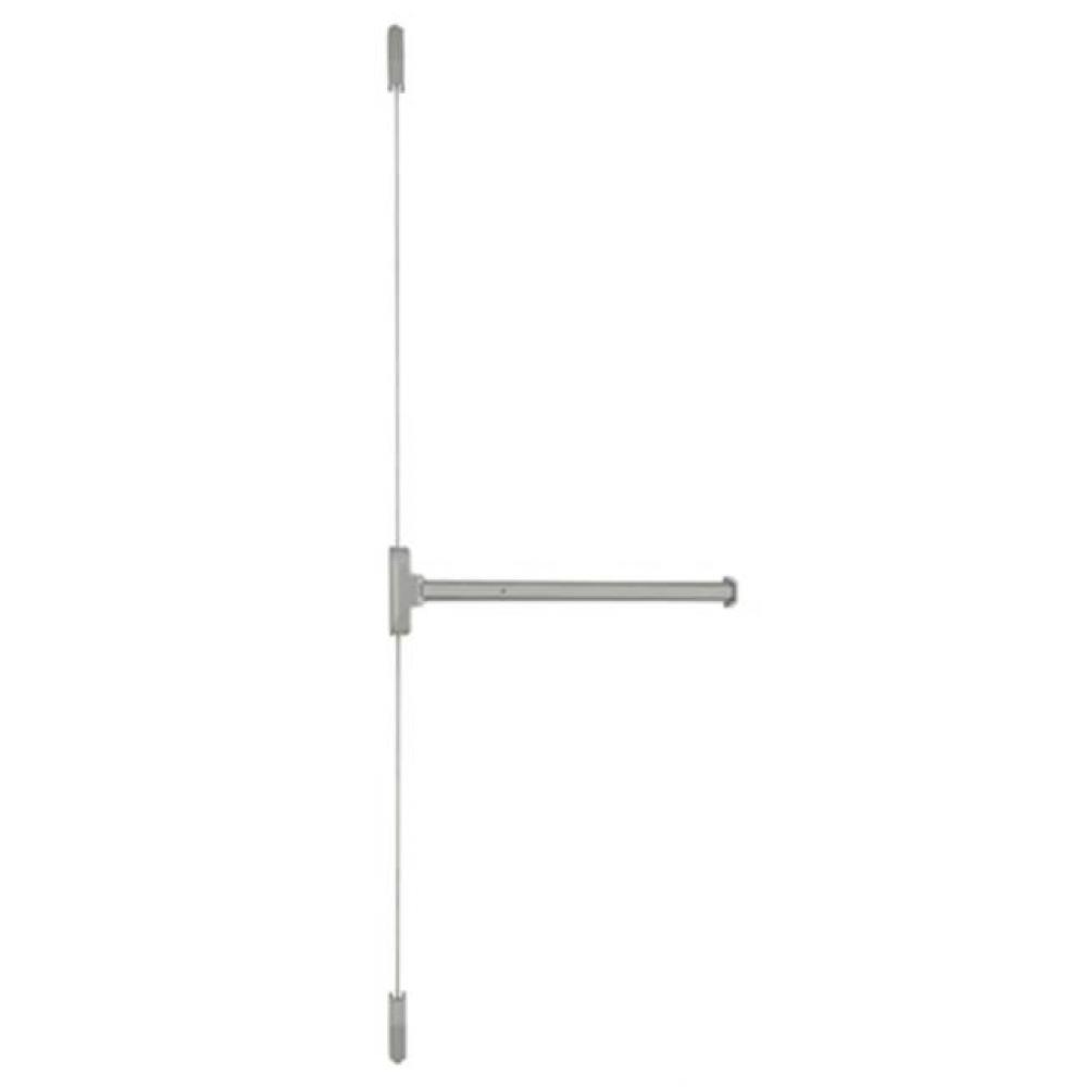 36'' Vertical Rod Push Bar - Fire Rated, AL