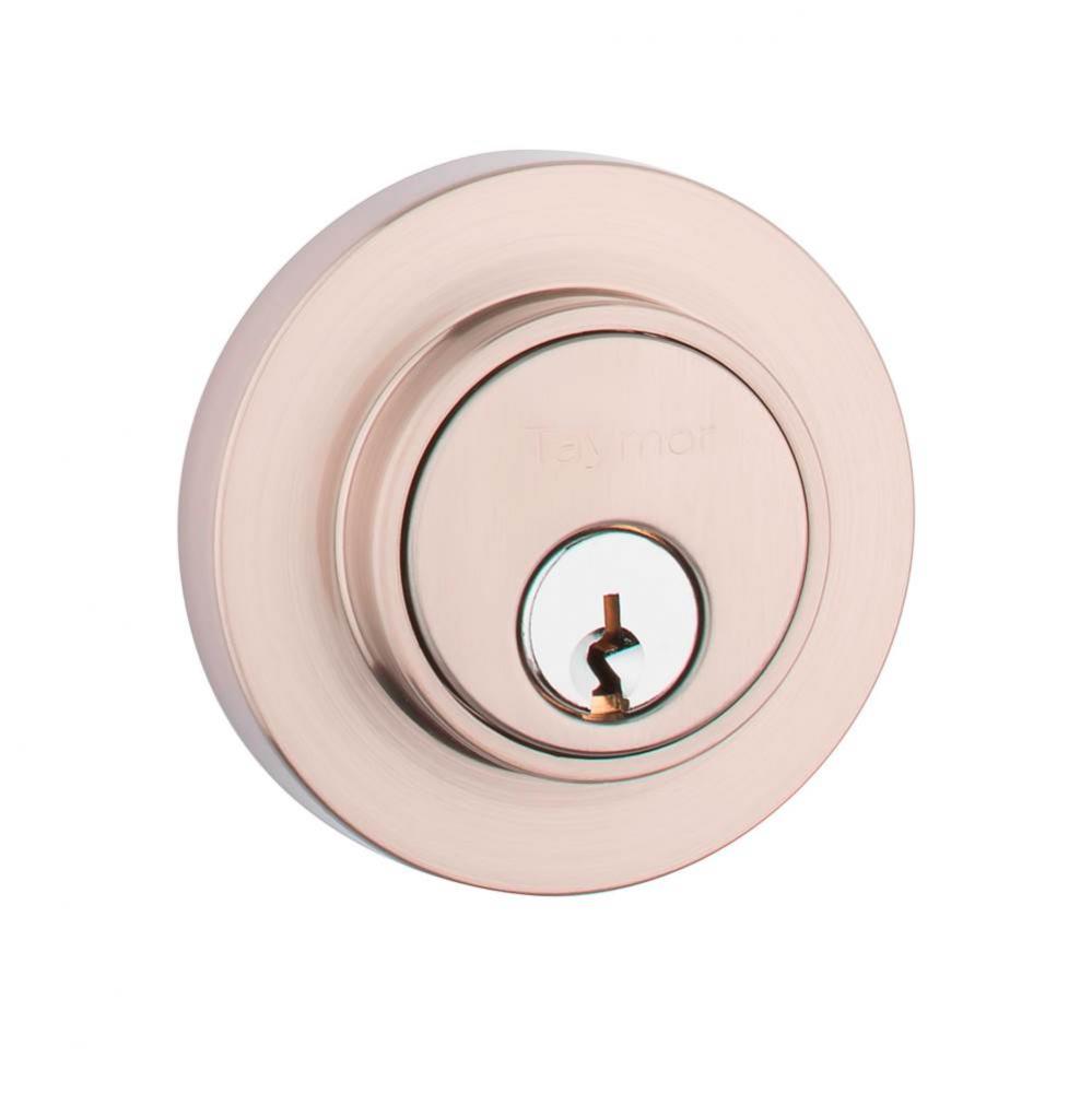 Deadbolt G2 Round Single Cylinder4 6-Pin, BLK