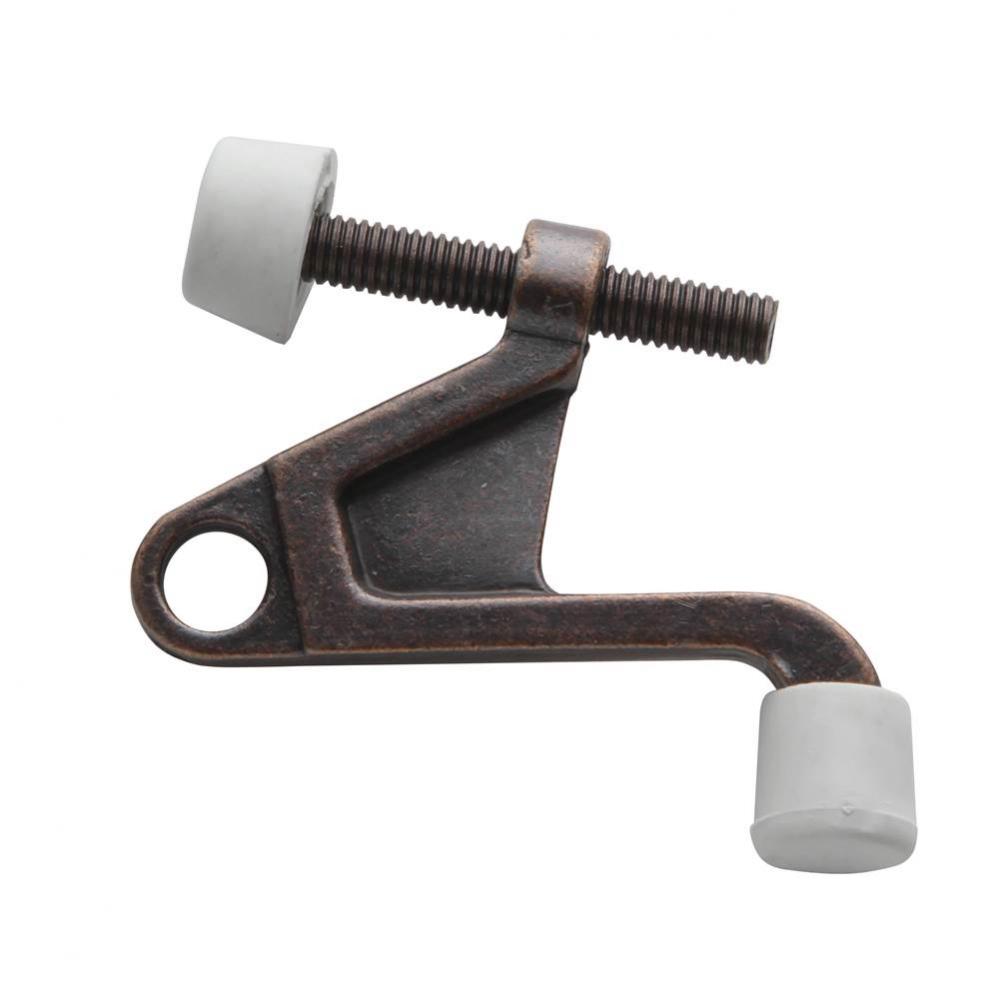 JUMBO HINGE PIN STOP, NICKEL, WHITE TIP