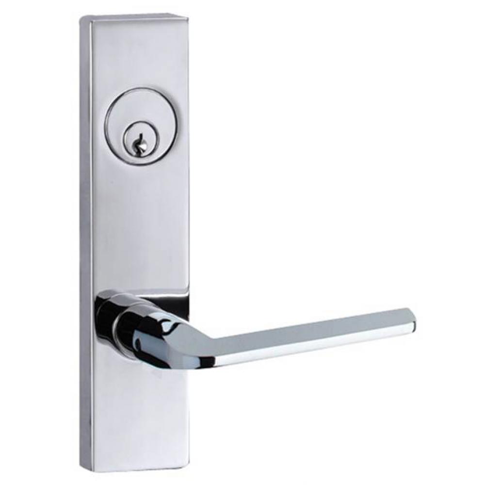 Mortise Lock w/Slip Stream Lever Dormitory w/Escutcheon Trim, CH (C26)