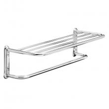 Taymor 01-S880018B - 18'' Towel Shelf With Bar, Exposed Mount