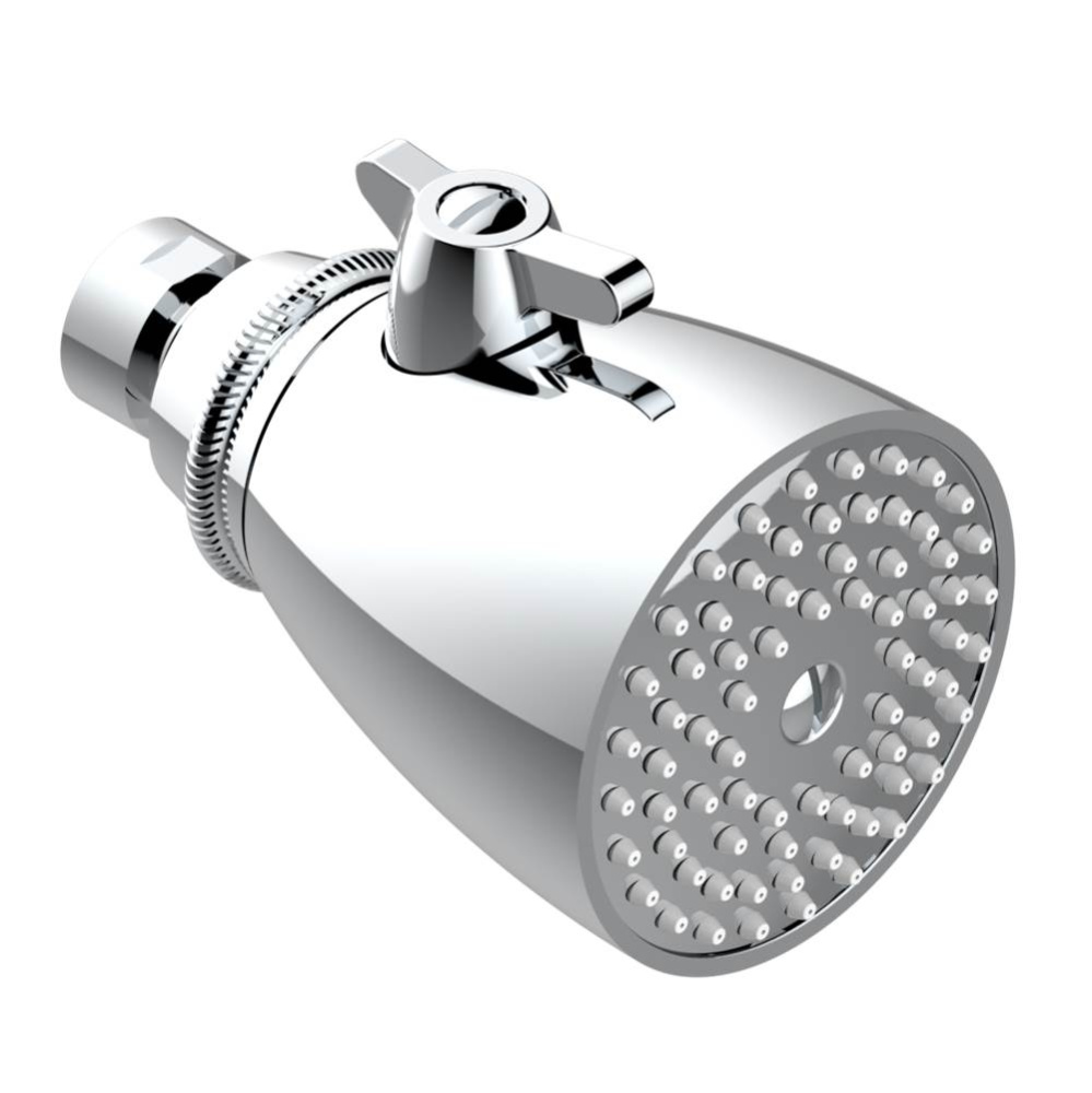 Shower head, adjustable, 2'' 3/4 diameter with Easyclean system