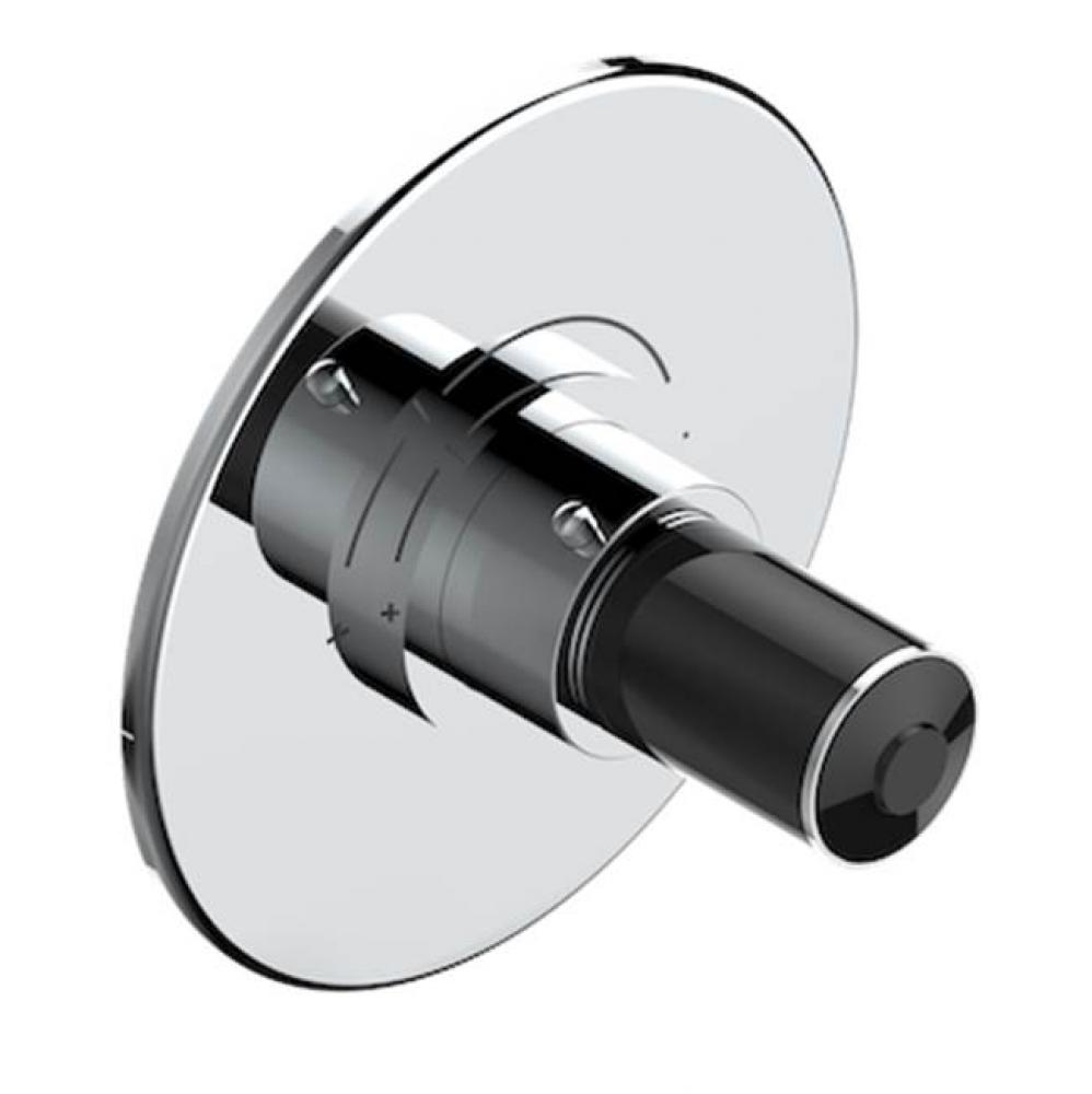 Trim For Thg Thermostatic Valve, Rough Part Supplied With Fixing Box Ref. 5 200ae/us - Round Plate