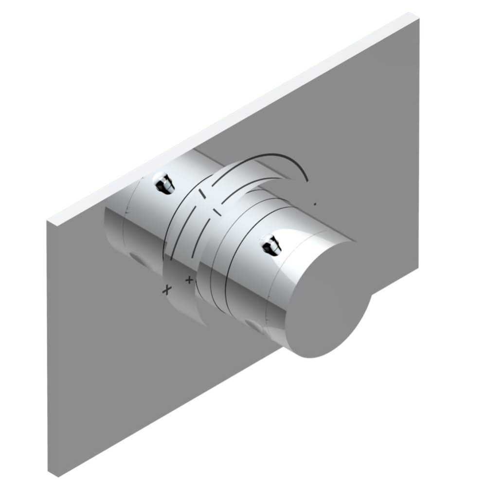 Trim for THG thermostat, rough part supplied with fixing box ref.5 200AE/US