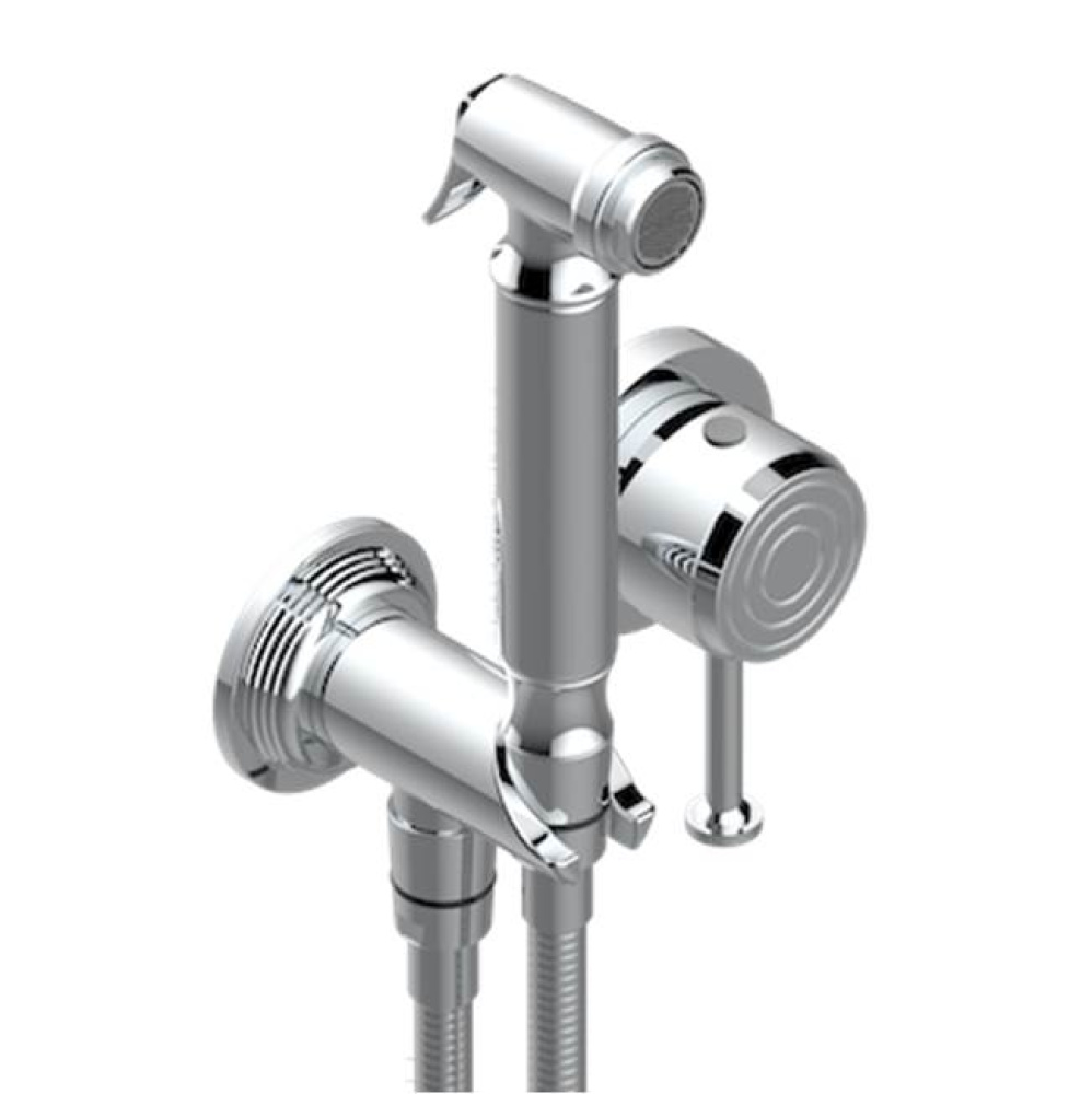 Trim Only For WC Douche Includes Trigger Spray, Wall Mounted Single Lever Mixer, Reinforced Hose,