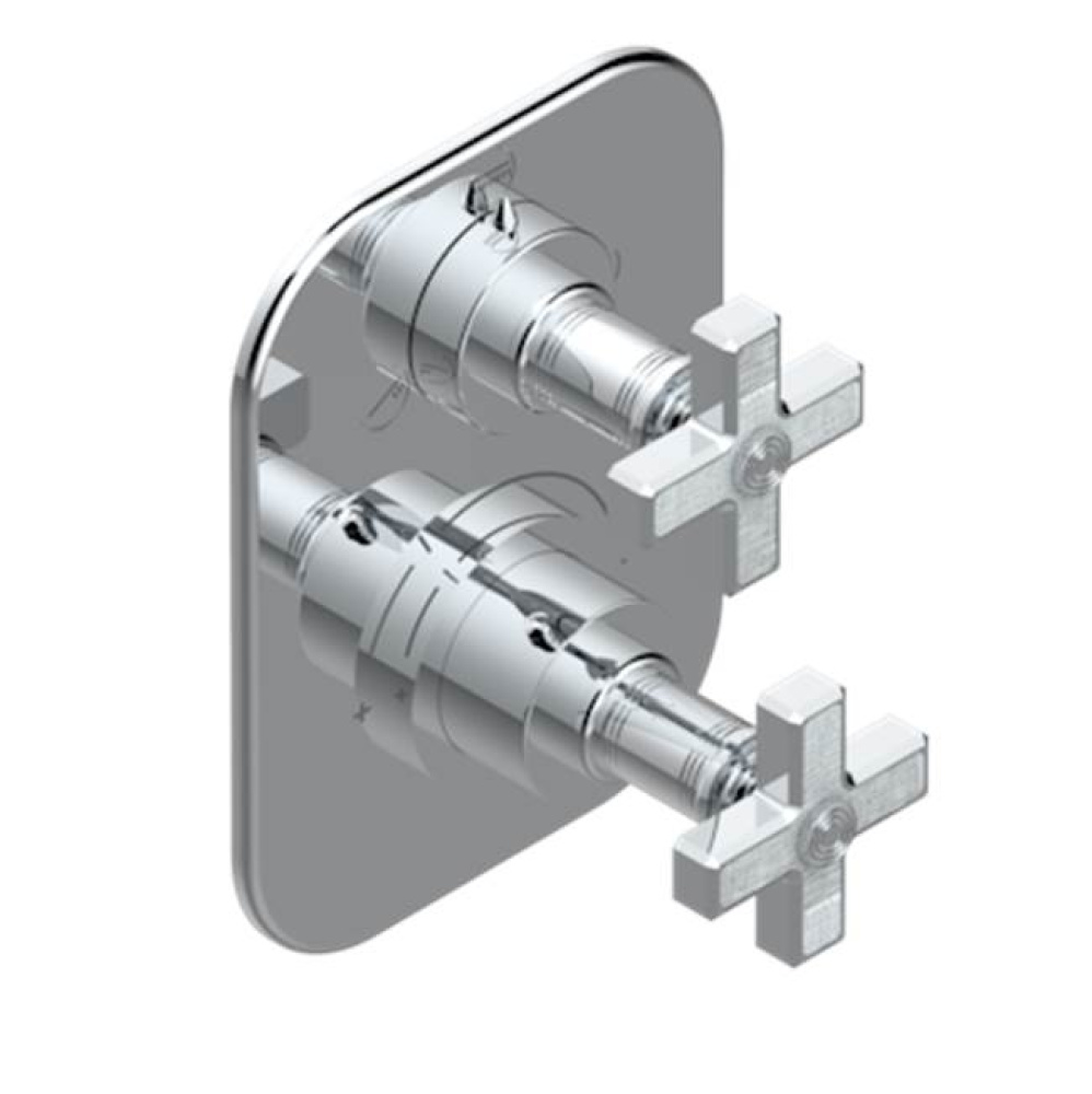 Trim For Thg Thermostat With Stop Valve And 3-way Diverter, Rough Part Supplied With Fixing Box Re
