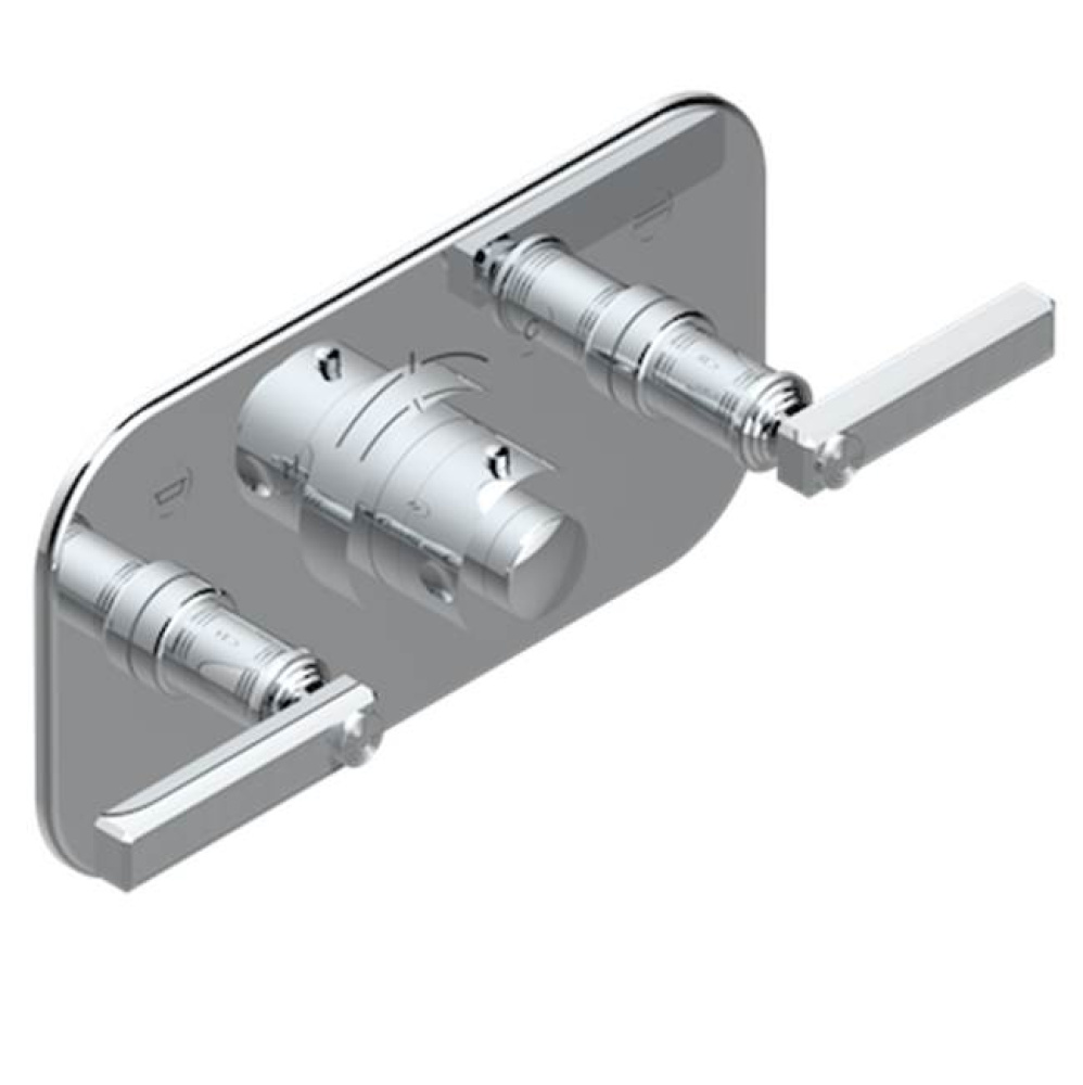 Trim For Thg Thermostat With 2 Valves Ref. 5 401ahm/us Rough Part Supplied With Fixing Box, Item T