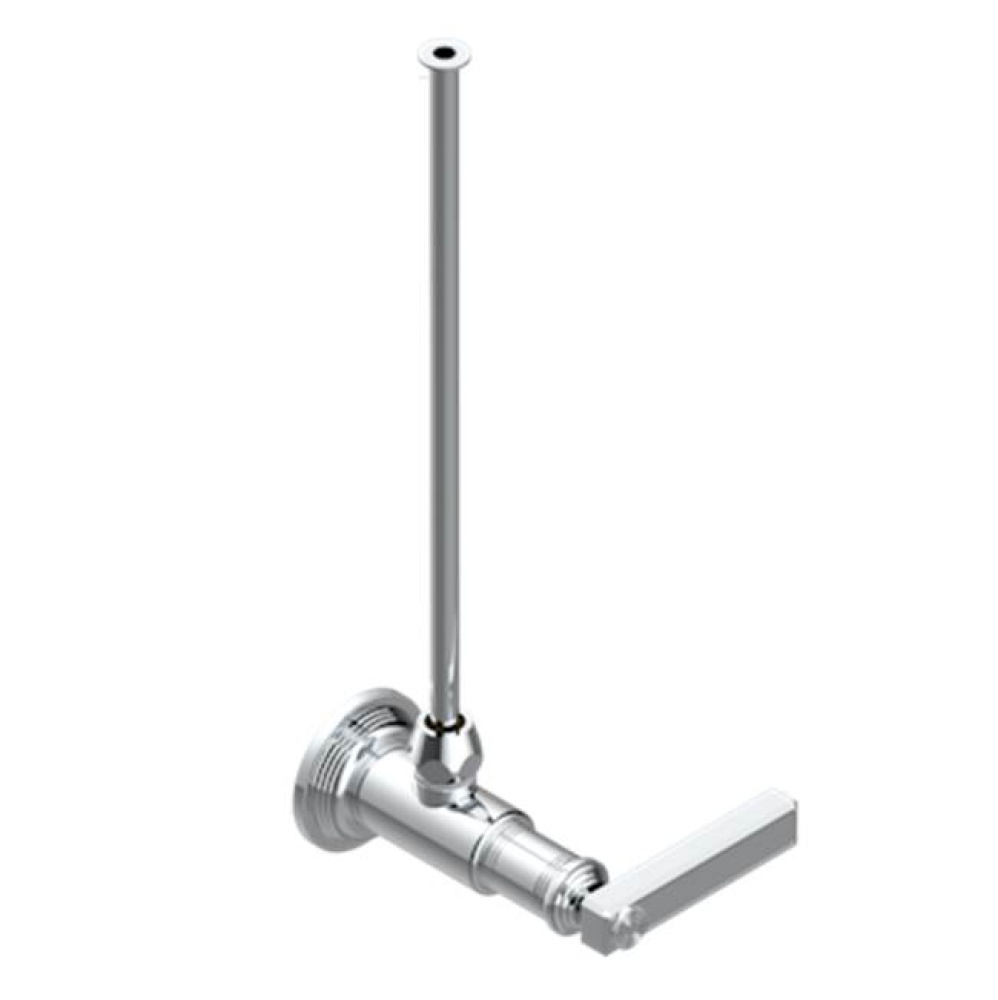 Angle Supply Valve With 3/8'' Adaptor Set For Toilet