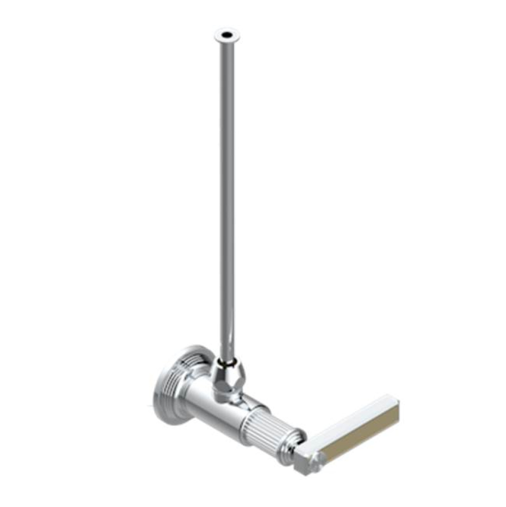 Angle Supply Valve With 3/8'' Adaptor Set For Toilet