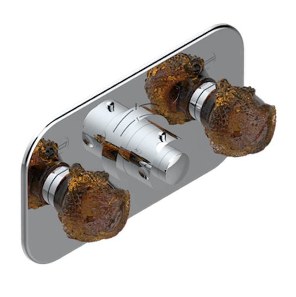 Trim For Thg Thermostat With 2 Valves Ref. 5 401ahm/us Rough Part Supplied With Fixing Box, Item T