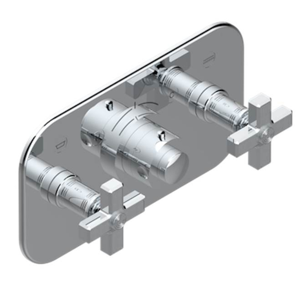 Trim For Thg Thermostat With 2 Valves Ref. 5 401ahm/us Rough Part Supplied With Fixing Box, Item T