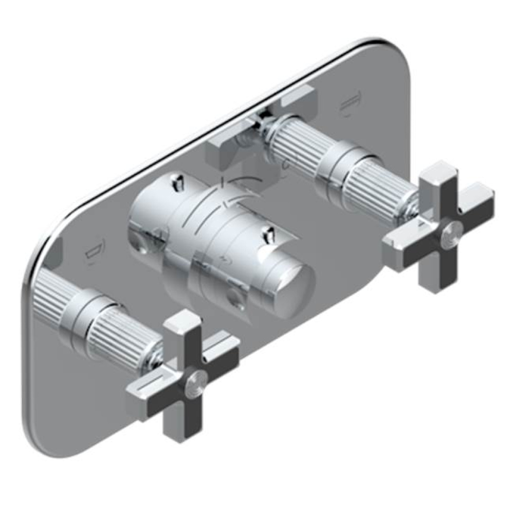 Trim For Thg Thermostat With 2 Valves Ref. 5 401ahm/us Rough Part Supplied With Fixing Box, Item T