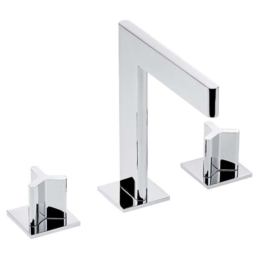 Widespread lavatory set with drain