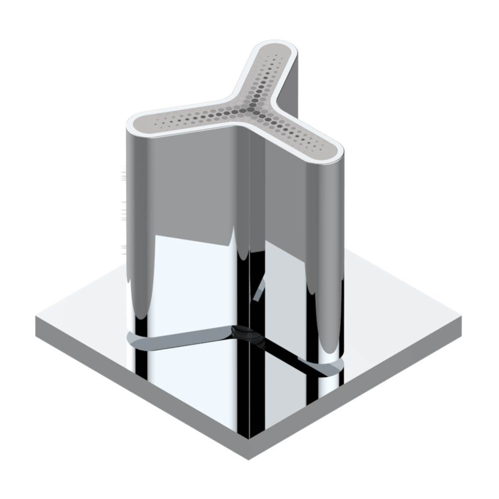 2-function deck diverter with trim