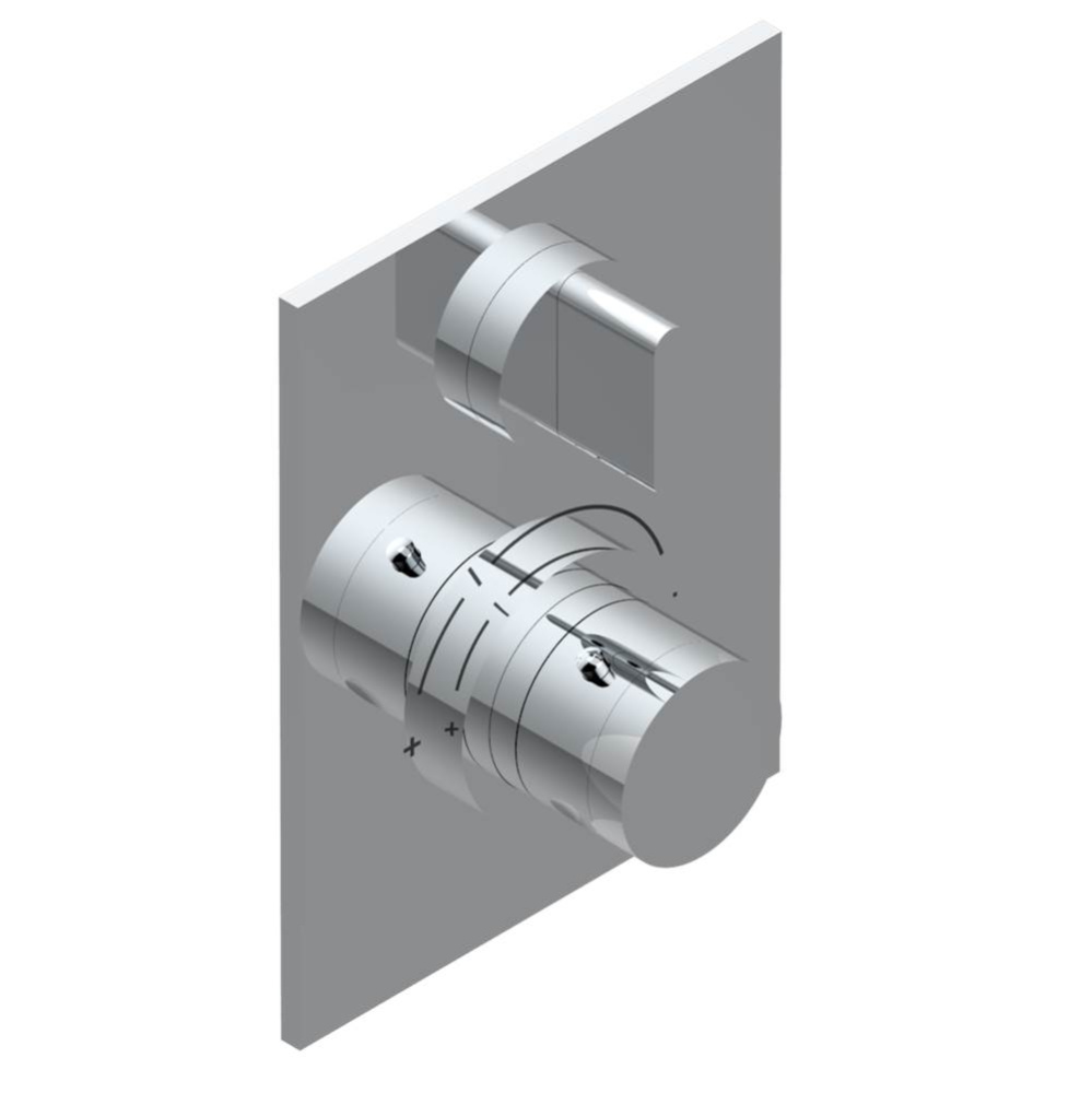 Trim for THG thermostat 1 volume control, rough part supplied with fixing box ref.5 300AE/US