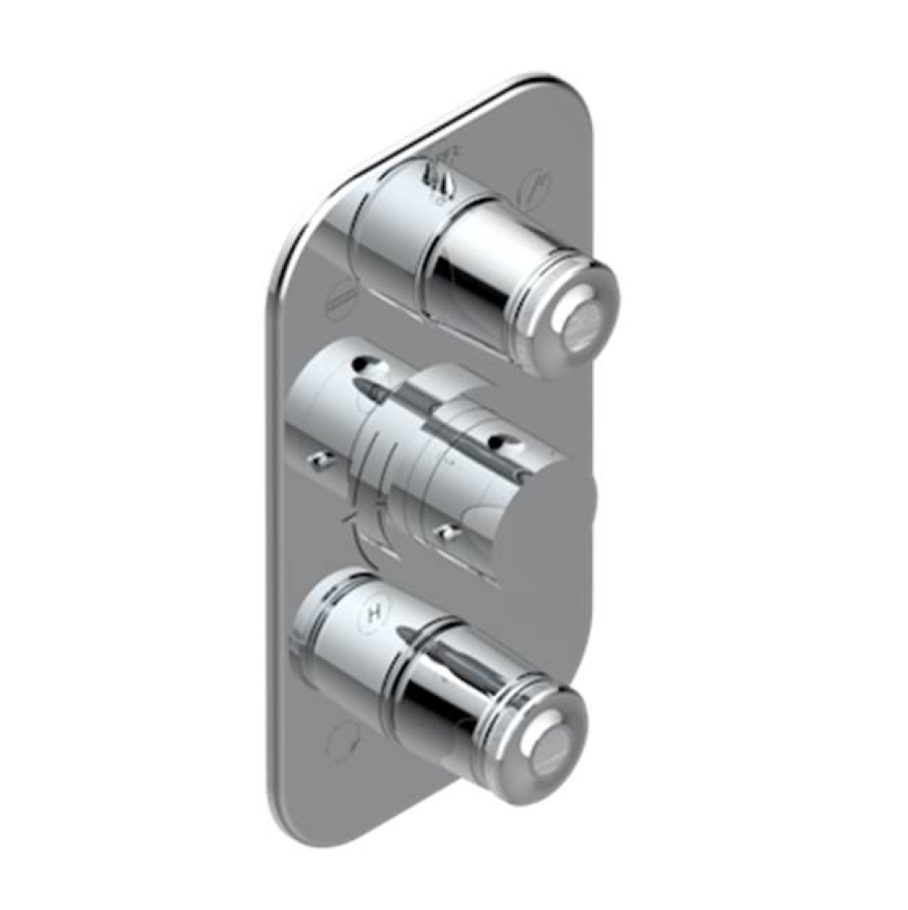 Trim For Thg Thermostat 3 Functions, With One Off Function And 2 Outlets And One Single Off Functi