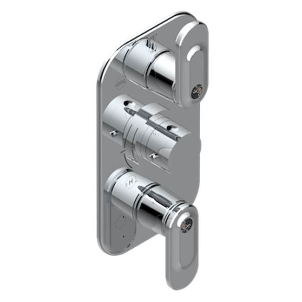 Trim For Thg Thermostat 3 Functions, With One Off Function And 2 Outlets And One Single Off Functi