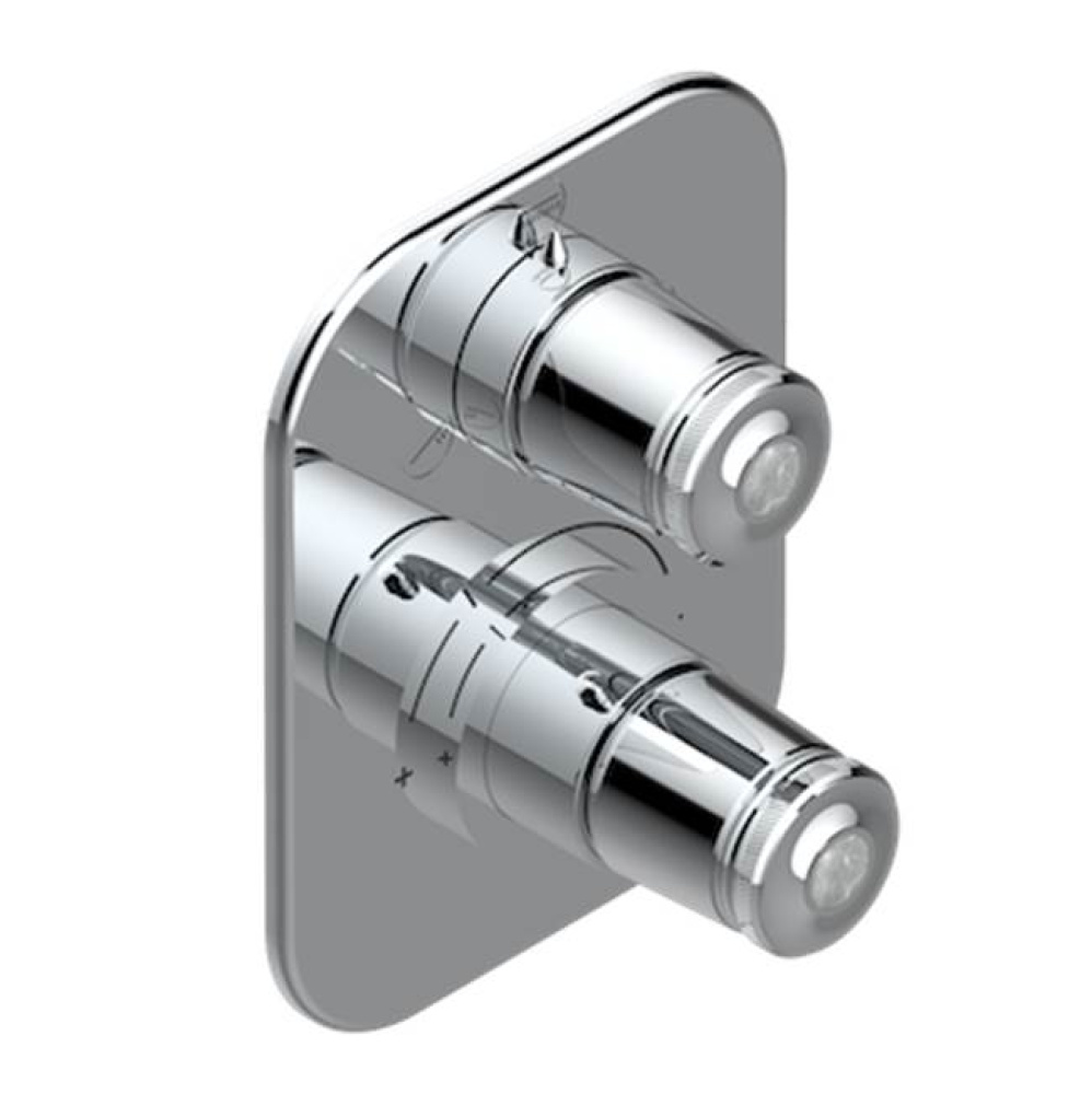 Trim For Thg Thermostat With Stop Valve And 3-way Diverter, Rough Part Supplied With Fixing Box Re