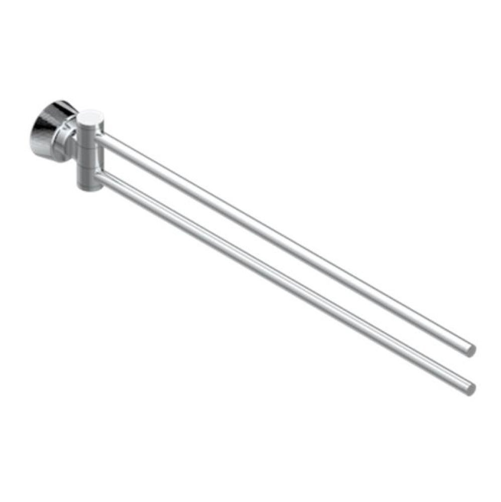 Towel Bar 15 3/4'' Long, Double Swivel