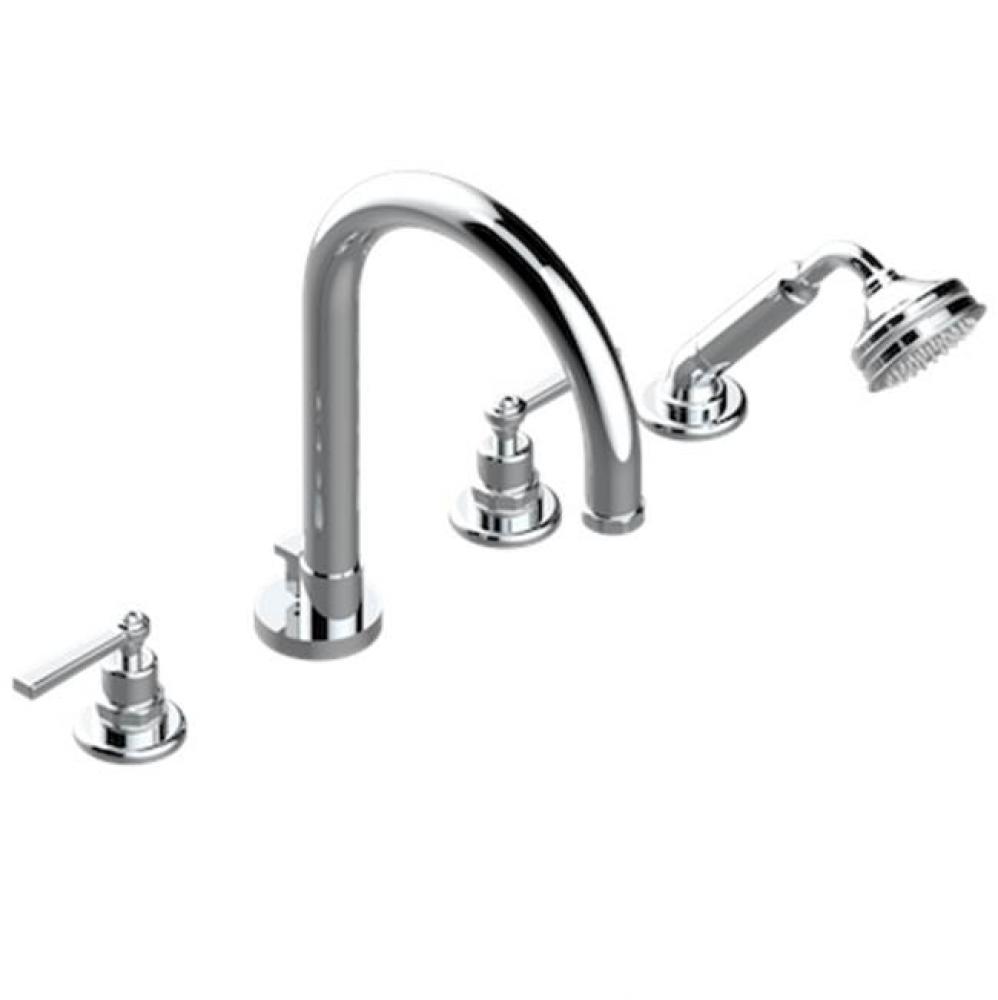 Roman Tub Set With Diverter Spout And Handshower, 3/4'' Valves