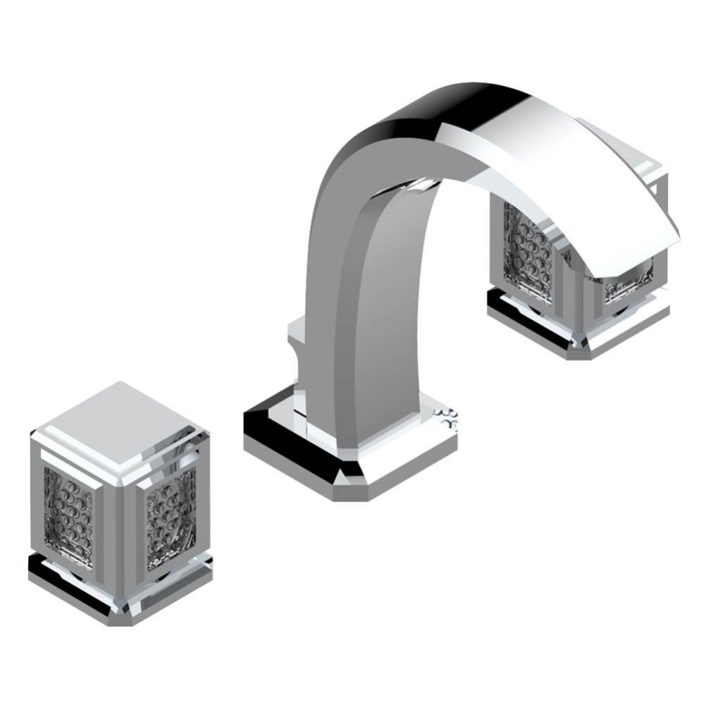 Widespread lavatory set with drain