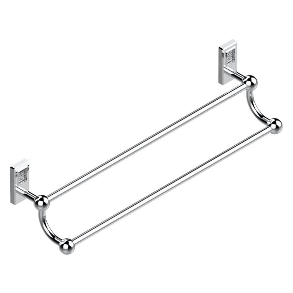 Double towel bar, 24'' long