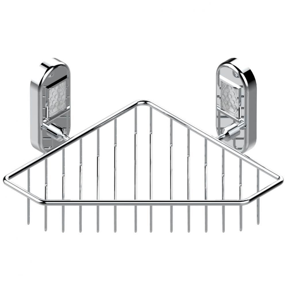 Large corner soap basket, wall mounted