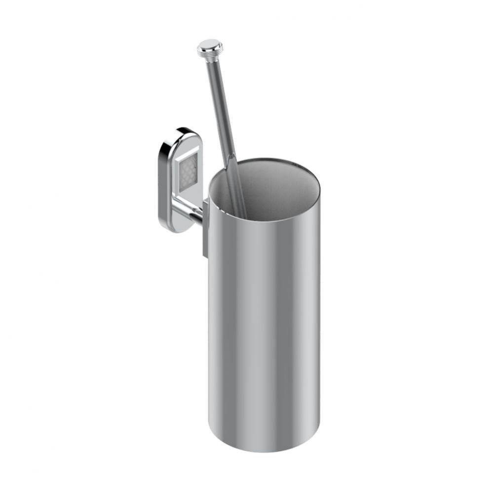 Wall mounted toilet brush holder