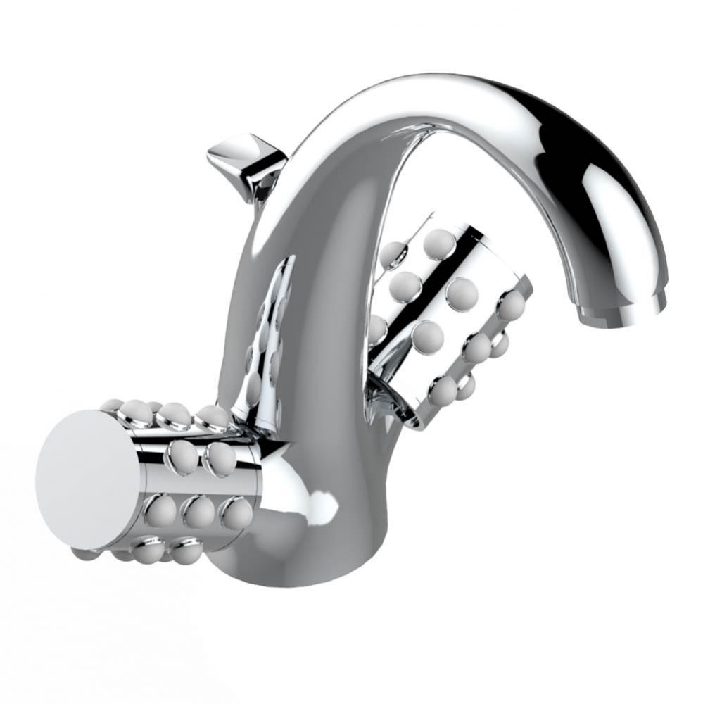 Single hole lavatory set with drain