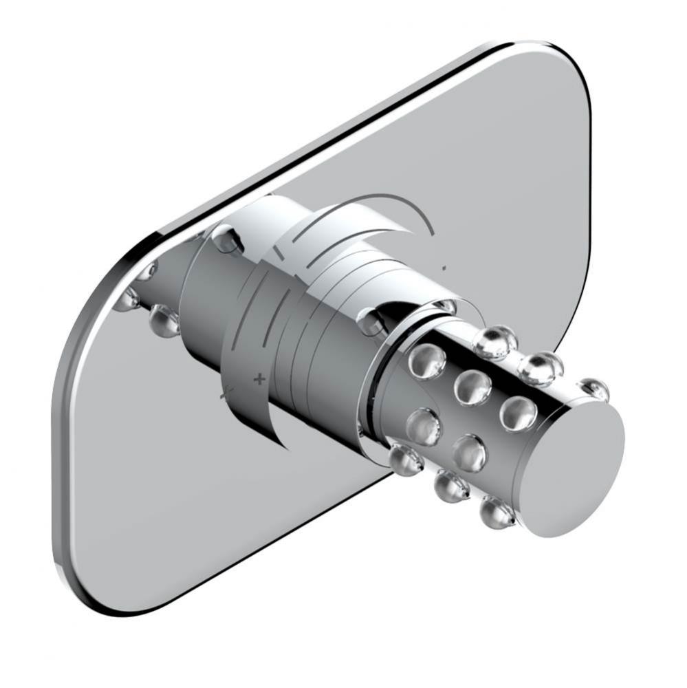Trim for THG thermostatic valve, rough part supplied with fixing box ref.5 200AE/US